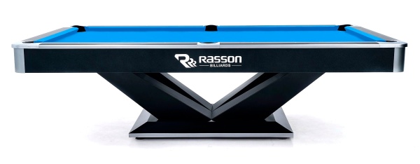 Бильярдный стол для пула "Victory II Plus" 8 ф (черный, сланец 30 мм)